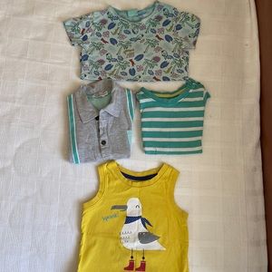 1-2 yrs old - 4 T-shirts